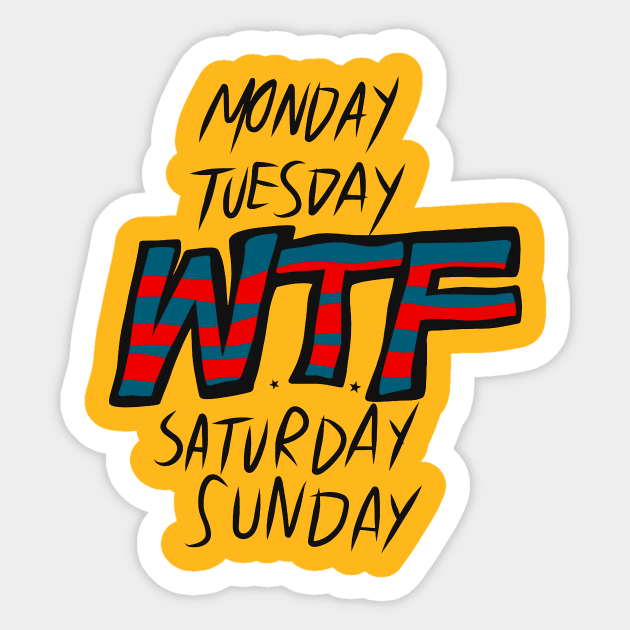 Weekend Lover Funny Humor Quote Sticker by LazyMice